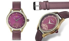 NEW Louis Richard 14066 Women&#39;s Moselle Collection Crystal Purple Fashion Watch - £12.59 GBP