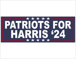 Harris Walz Bumper Sticker or Magnet Kamala Harris PATRIOT FOR HARRIS Ka... - $4.94+