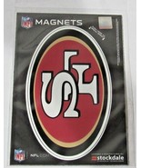 NFL San Francisco 49ers Logo Inside or Outdoor 3.75&quot;x2.25&quot; Magnet - £10.16 GBP