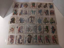 1965 Topps Ugly Monsters Stickers Lot of 72 Stickers Low Fine Grade - $158.40