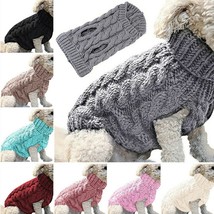 Pet Dog Cat Warm Sweater Clothing Winter neck   Clothes Chihuahua Dogs Teddy Fre - £48.47 GBP