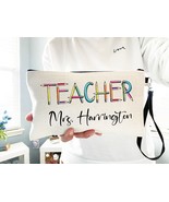 Personalized Teacher Pencil Pouch, Gifts For Back To School, Teacher Acc... - £12.50 GBP