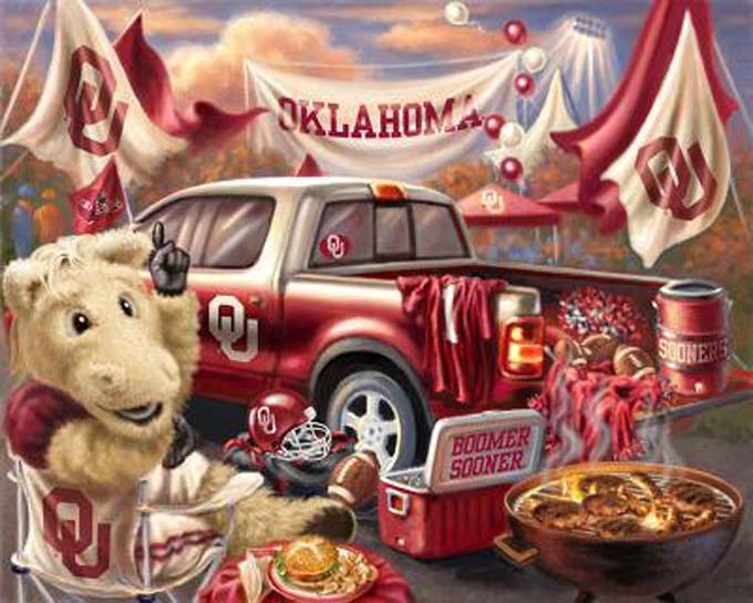 Oklahoma Sooners Tailgate Cross Stitch Pattern***LOOK*** - $2.95