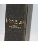 Holy Bible 1935 Self-Pronouncing Edition KJV Humphrey Milford Cloth Hard... - $459.41 MXN