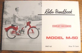 1965 Harley Davidson M-50 Original Rider Handbook Owner&#39;s Owners Manual  - £38.14 GBP