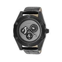 NEW Morphic 4605 Mens M46 Series Day/Date Grey Dial Black Strap Black Case Watch - $142.51