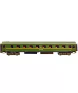 HO 1:87 Green Sleeping Car Passenger Coach Model Kit Era IV No Glue - $25.99