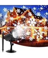 Christmas Snowflake Projector Lights Outdoor IP65 Waterproof LED Snowfal... - $92.93