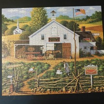 Charles Wysocki Americana Sleepy Fox Farms 1000 Piece Jigsaw Puzzle COMP... - $24.19