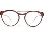 Lindberg Gafas Monturas 6567 C.04/01 Claro Borgoña Rojo Mate Oro 49-19-140 - £253.50 GBP