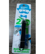 Bonny Bar - 2 In 1 - Bottle Opener &amp; Can Punch - Black- Approx. 4 1/2&quot; Long - $12.15 CAD