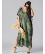 Tie dye kaftan, oversize kaftan, Boho dress, Beach dress. - £46.80 GBP