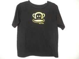 Paul Frank Boys T Shirt Sz 5T Julius the Monkey Black &amp; Lime Green Short Sleeve - £7.99 GBP