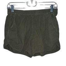 Madewell Desert Green Pull On Shorts Pockets Elastic Waist Women&#39;s Size XS - $13.12