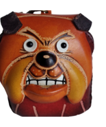 Angry Dog Genuine Leather Wristlet Wallet Change Coin Purse Zip Closure ... - €14,25 EUR
