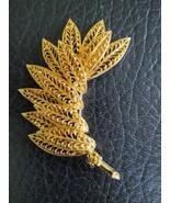 Vintage Jewelry Signed PIM Joseph P. Piscitelli Leaves Pin Brooch - $33.83 CAD
