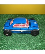Vintage Miniature Micro Toy Tin Japan Car Blue Racer - $15.32 CAD