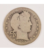 1909-O 25C Barber Quarter in About Good AG Condition, Nice 4 Digit Date - €60,36 EUR