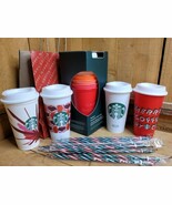 Starbucks 2019 Winter Holiday Christmas Both  6 Pack Hot Cups NOS 4 OTU ... - $879.96 MXN
