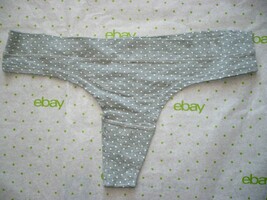 Rue 21 Women&#39;s Thong Panties X-LARGE Gray W White Dots - £7.72 GBP