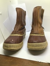 Sorel Leather Zip Boys 7 Waterproof  Boots Vintage pinto - £46.93 GBP