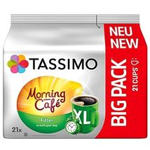 TASSIMO MORNING Cafe Filter -Coffee Pods -XL 21 pods-FREE SHIPPING - $21.77