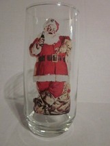 Vintage Coca-Cola Holiday Santa Image Series II Logo Drinking Glass - £4.81 GBP