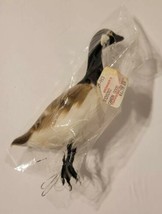 Vintage Artificial Goose Figure with Wire in Feet for Crafting Wreath Ma... - $3.99