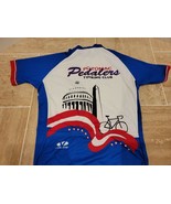 Cycle Jersey L Touring Club Red White Blue Back Pockets Voler D.C. Capitol - $23.42 CAD