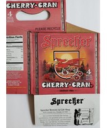 Sprecher Cherry Colas 4 16 0z Soda Bottle Pack Carrier, Glendale, Wiscon... - £15.94 GBP