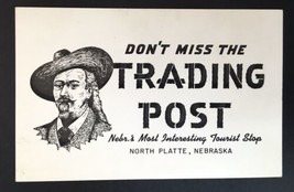 Vtg Original PC Don&#39;t Miss The trading Post North Platte Nebraska Tourist Shop - $5.00