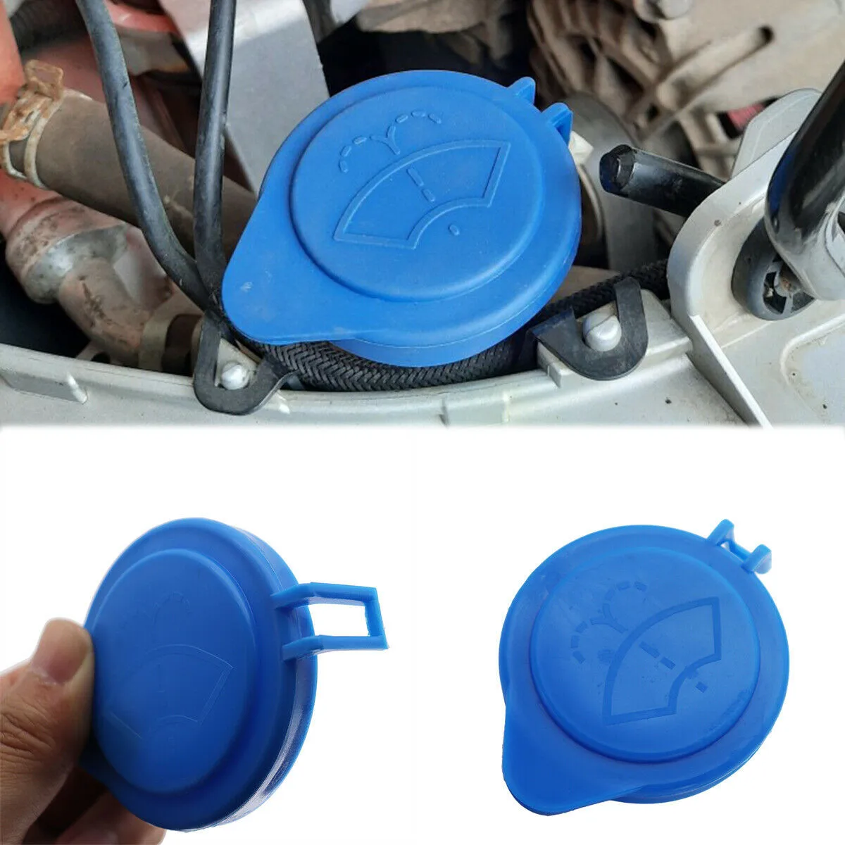 Car Windshield Wiper Reservoir Washer Bottle Cap Blue Fits For  Focus 2011-2015  - £39.86 GBP