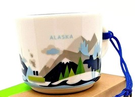 Starbucks 2017 Alaska You Are Here Collection Mini Mug Ornament NEW IN BOX - £23.53 GBP