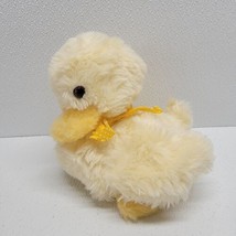 Vintage Dakin Pillow Pets 1979 Yellow Duckling Stuffed Baby Rattle Duck Plush 7” - £17.93 GBP