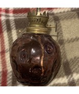 Vtg Mini Glass Oil Lamp Kerosene Oil - $355.23 MXN