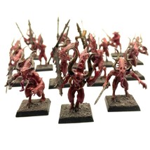 Games Workshop Chaos Daemons Bloodletters of Khorne 16 Painted Miniatures - $135.00