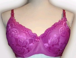 Z Padded Lace Bra  Size 36D Fushcia - $131.63 MXN