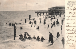 Ocean Grove New Jersey Shore Postcard Beach Pavilion Swimming - $17.60