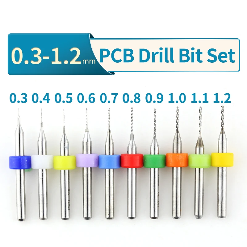 Carbide MiDrill Bits Mini CNC Drilling Bit Set Print Circuit d Drill Bit... - $39.55