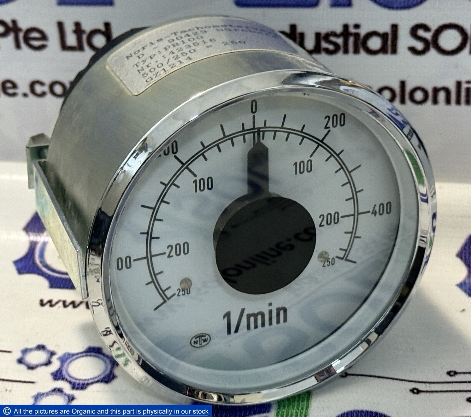 Noris PR100 Analog RPM Gauge 0-500 1/min SA316-24 NTW Noris Tachometerwerk - $199.00
