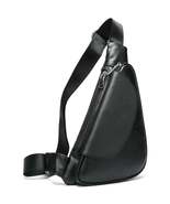 FR Fashion Co. 13&quot; Triangle Design Leather Crossbody Sling Bag - £53.54 GBP+