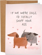 Funny Dog Birthday Card For Him Her Funny Anniversary Cards For Husband Wife Nau - £16.69 GBP