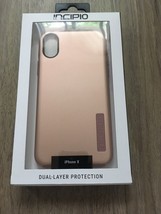 Incipio DualPro Series Case for iPhone X Rose Blush Pink iPhone 10 - £7.65 GBP