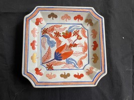 Chinese Ceramic Ashtray Dish Porcelain floral . Sealmark - $88.99