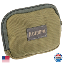 Maxpedition Hook &amp; Loop 3" x 5" Zipper Pocket Khaki Foliage EDC Pouch - $32.61