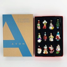 Avon 2008 Set of 12 Glass Ornaments NIB Decorating Trees Holidays Appr. ... - £15.63 GBP