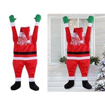 Santa Claus Climbing Hanging Decoration Christmas Outdoor Yard Window Or... - £26.03 GBP