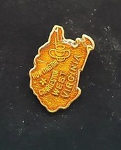 Vintage Enamel pin WEST VIRGINIA Lapel Hat jacket backpack collection new RARE - £3.98 GBP