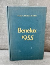 Fodor 1955 BENELUX travel guide; foldout map; HC VG - $33.40 CAD