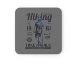 Personalized photo cork back coaster for hikers custom printed square or round thumb155 crop